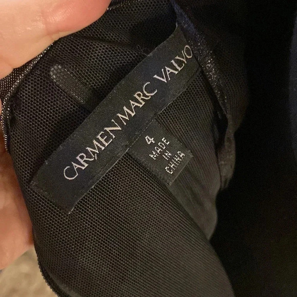 Carmen Marc Volvo metallic strapless dress size 4 - Picture 6 of 6